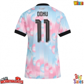 Belgium Jeremy Doku #11 Replica Away Stadium Shirt for Women World Cup 2026 Short Sleeve